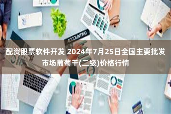 配资股票软件开发 2024年7月25日全国主要批发市场葡萄干(二级)价格行情