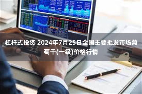 杠杆式投资 2024年7月25日全国主要批发市场葡萄干(一级)价格行情