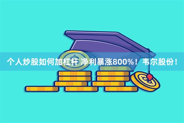 个人炒股如何加杠杆 净利暴涨800%！韦尔股份！