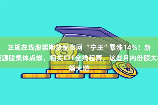 正规在线股票期货配资网 “宁王”暴涨14%！新能源股集体点燃，相关ETF全线起舞，这些月内份额大增